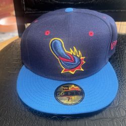 Men's New Era Navy/Blue Flying Chanclas de San Antonio 59fifty Size 7 1/2 