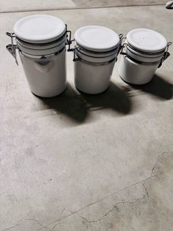 1 Set Stainless Steel Airtight Coffee Container, Storage Canister Set, Coffee Jar Canister for Coffee Beans Tea 1.2L/1.8L-Catering