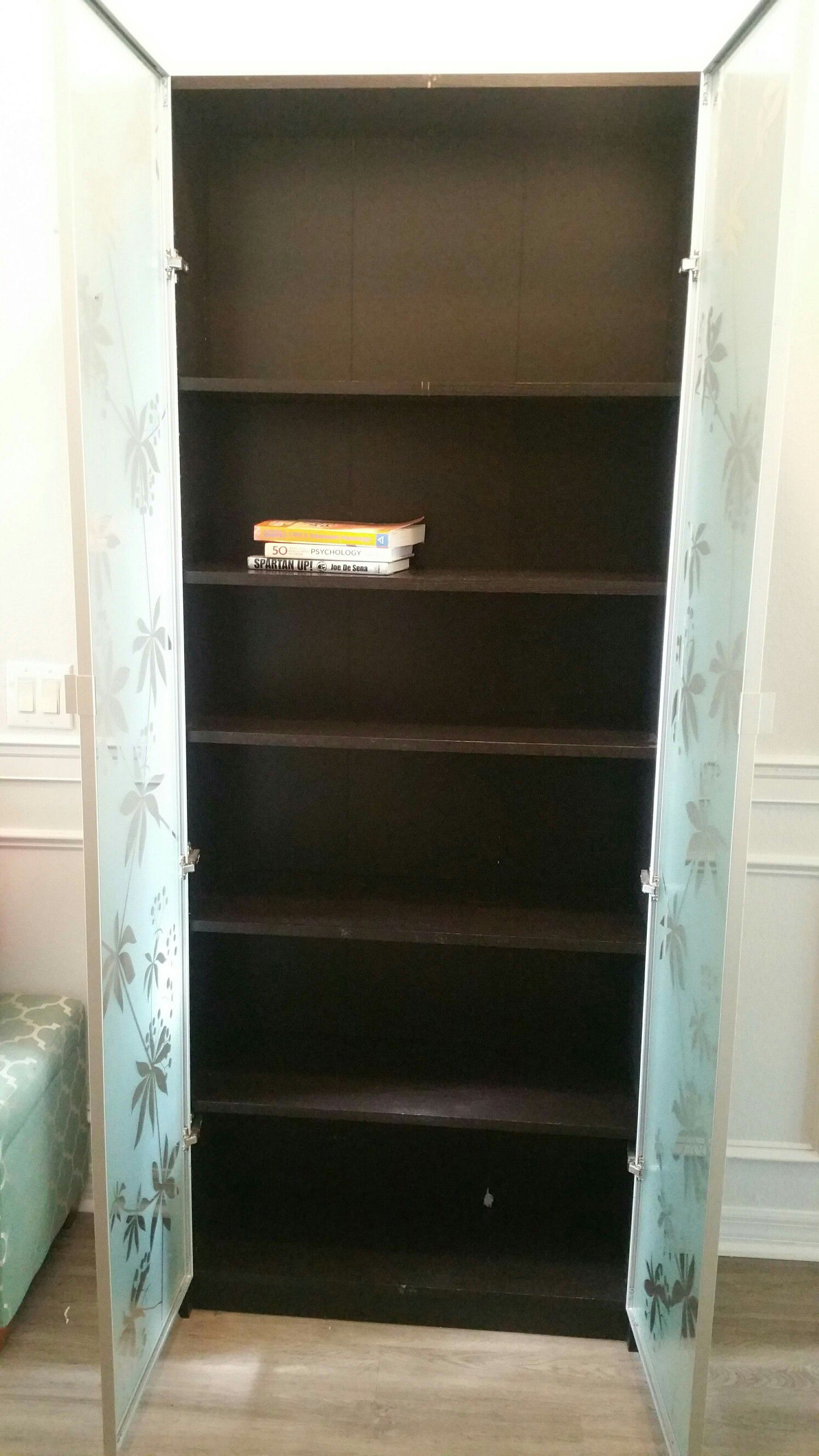 IKEA Billy forever!  Purse storage, Bookcase with glass doors