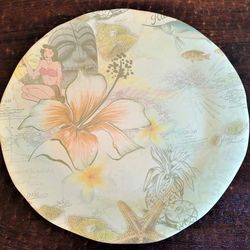 Tommy Bahama Hawaii Large 19" Melamine Serving Tray Platter