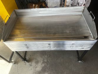 Plancha para pupusas o tortillas frescas! Complete taco cart with hose and regulator!