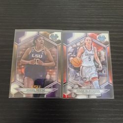 Angel Reese LSU & Paige Bueckers UConn basketball cards 