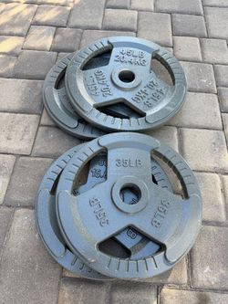 New pairs of 45 and 35 pound Olympic Weights