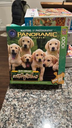 Panoramic Puzzle - Lab Puppies