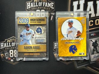 (2) 🔥🔥 Aaron Judge Linden High School Card