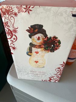 Vintage 19 Fiber Optic Snowman Target 2006
