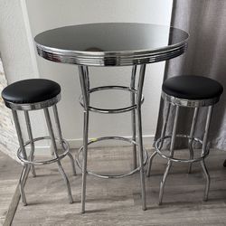 Bar Table And 2 Stools