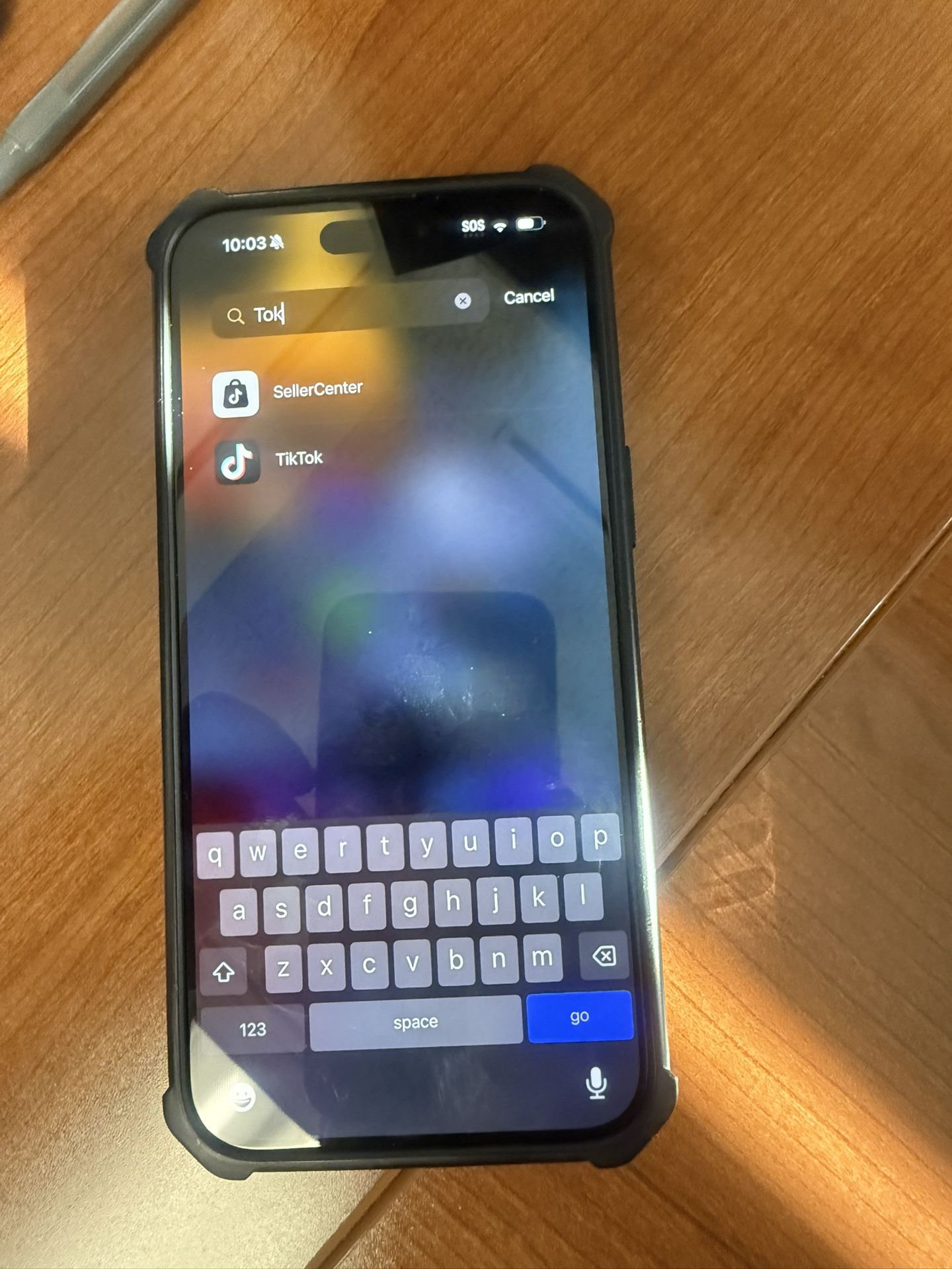 iPhone 15 With Tik Tok On It