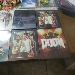 Xbox One Steel Books And Gta 5 Ps3 Steel Books Doom Ps4 Steel Books