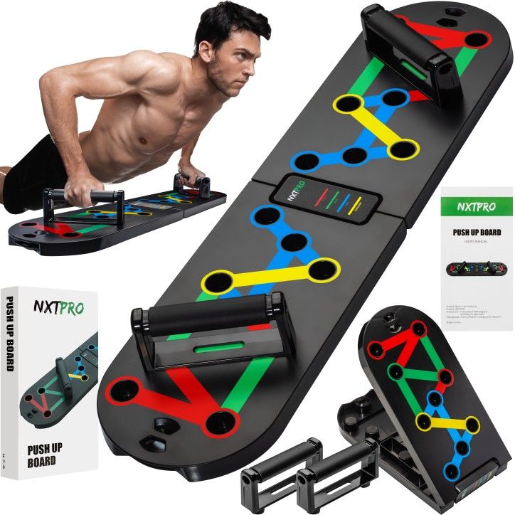 Foldable Push Up Board Home Gym Strength Training For Men & Women