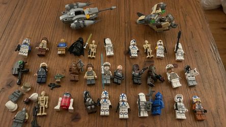 LEGO Star Wars Minifigures and Ships Lot