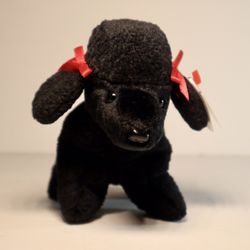 TY Beanie Baby "GiGi", Original, Retired Black Poodle