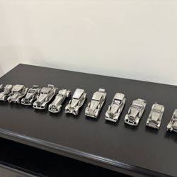 Vintage Classic Cars of Early 1900’s. Set of 12. Danbury Mint Pewter Collection. Like New Condition! Stored Perfectly. 