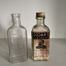 Vintage Sloan’s Liniment Bottles