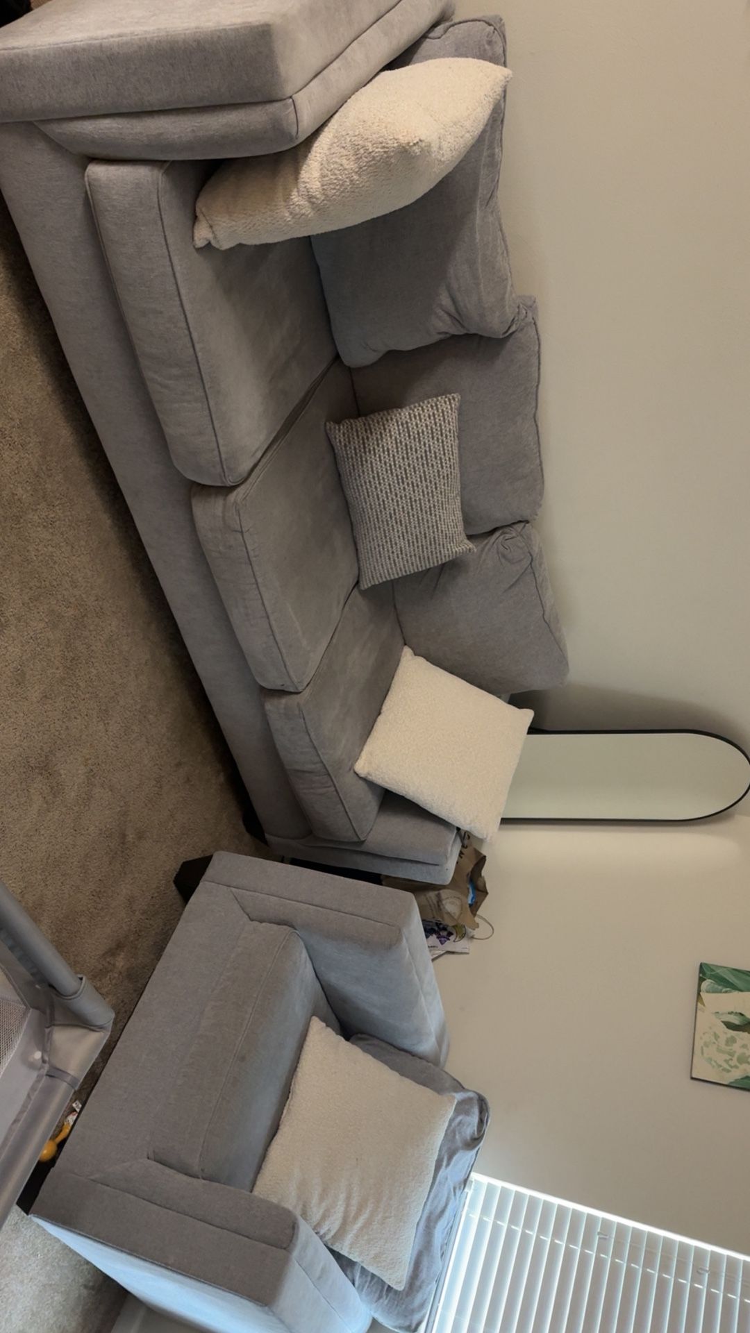 Gray Sofa Set