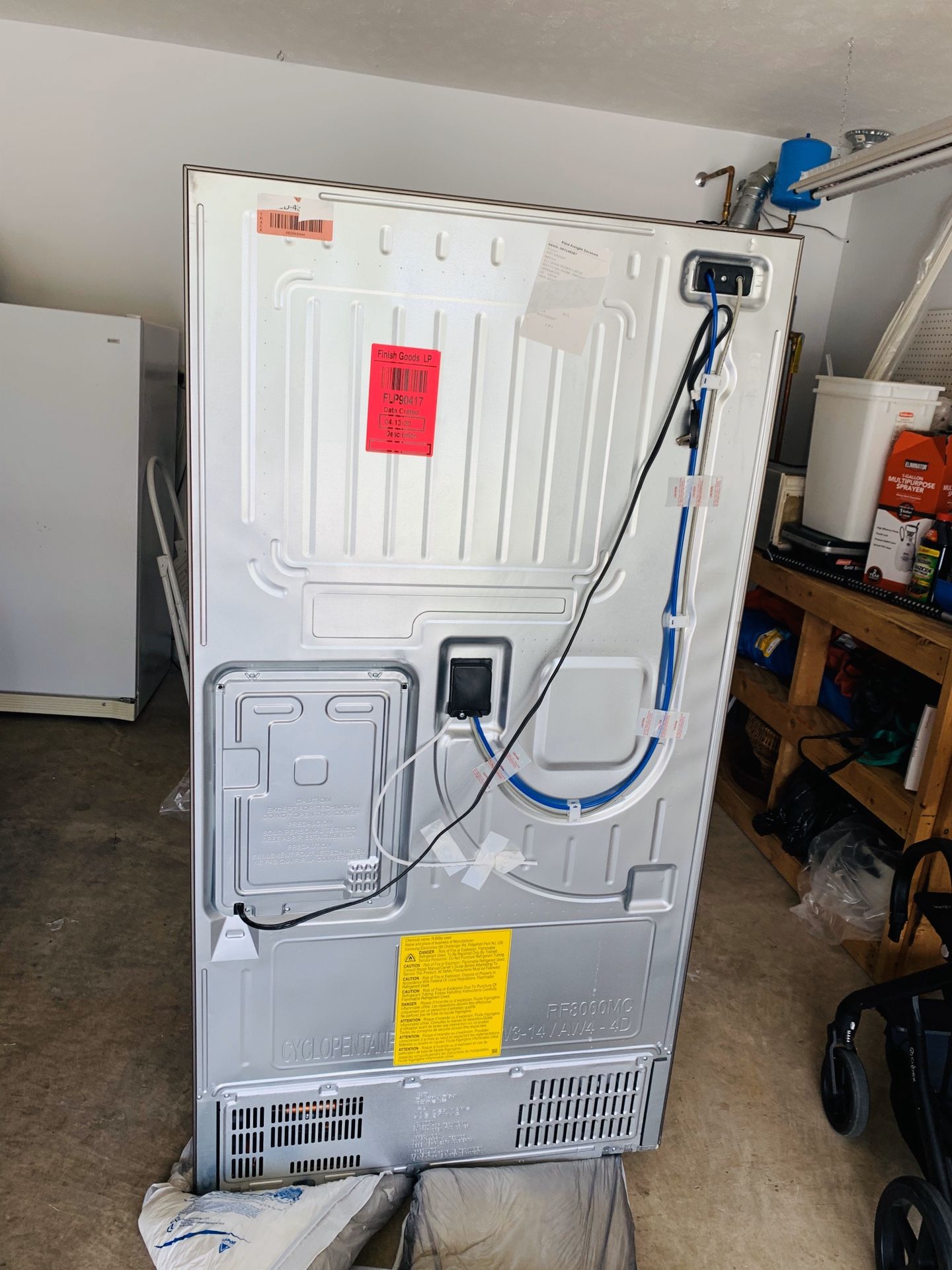 New stainless refrigerator