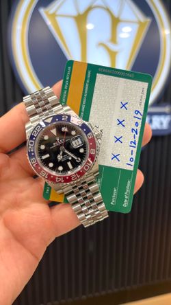 Rolex GMT MASTER II Pepsi on Jubilee 2019
