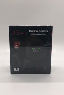 J3 Pro TWS Headphone LED Wireless Bluetooth 5.2 Earphones Mini Earbuds With Mic