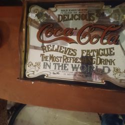 50 Year Old Coca Cola Mirror Tray