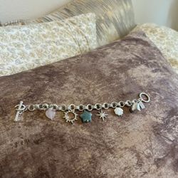 Silver Plated Charm Bracelet 