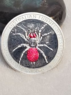 #726 Silver 2015 Australia spider coin