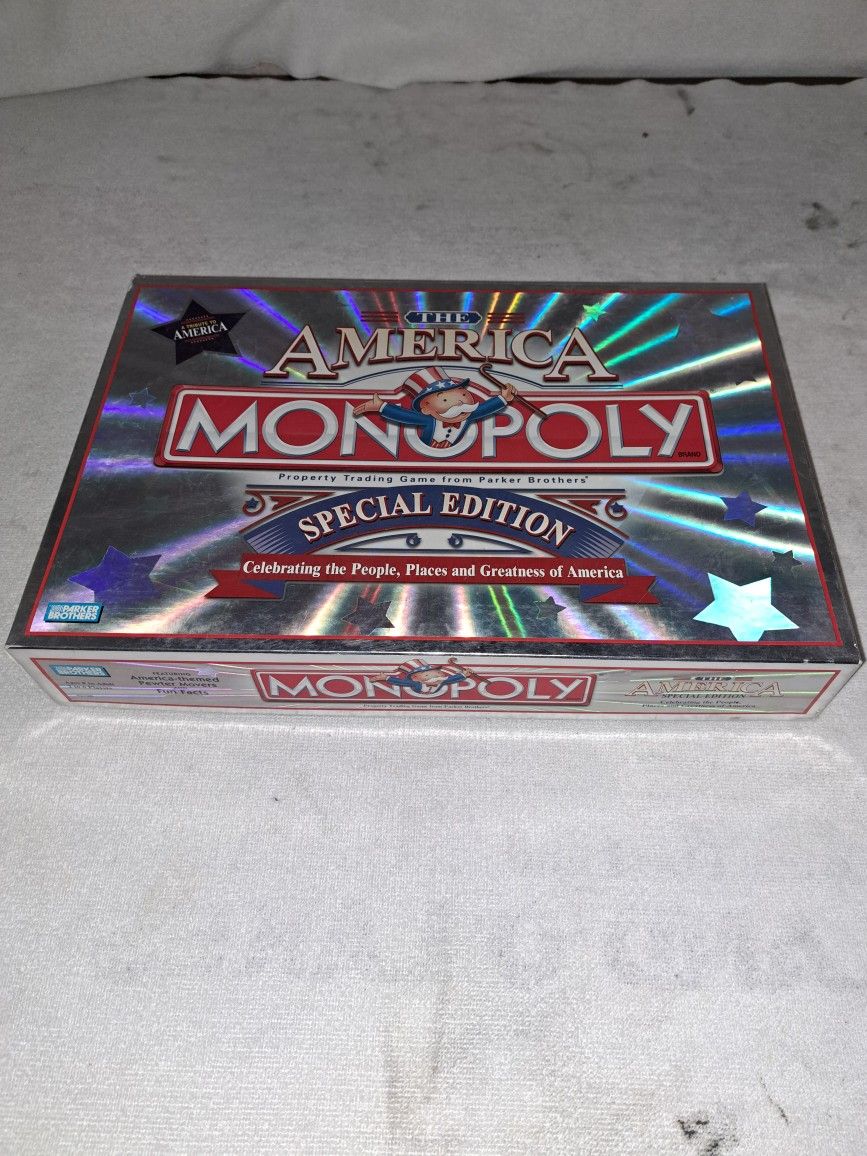 Monopoly The America Special Edition Board Game In Excellent Condition (Is Complete Nothing Missing)