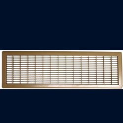 2 - 8" X 30" Floor Grille - Fixed Blades Air Grill - Brown