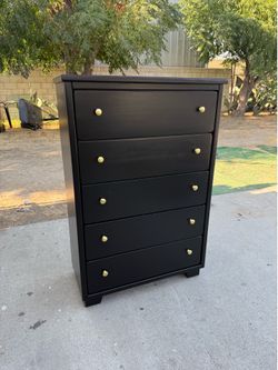 Black Tall Dresser