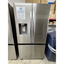 Samsung Counter-Depth Sphere Ice 26-cu ft 3 -Door 36-in Wide Smart Compatible French Door Refrigerator with Dual Ice Maker with Water and Ice Dispense