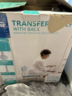 Transfer Bench W Back Medline 