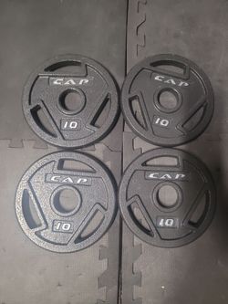 CAP 10 lb Olympic Weight Plates Set of 4