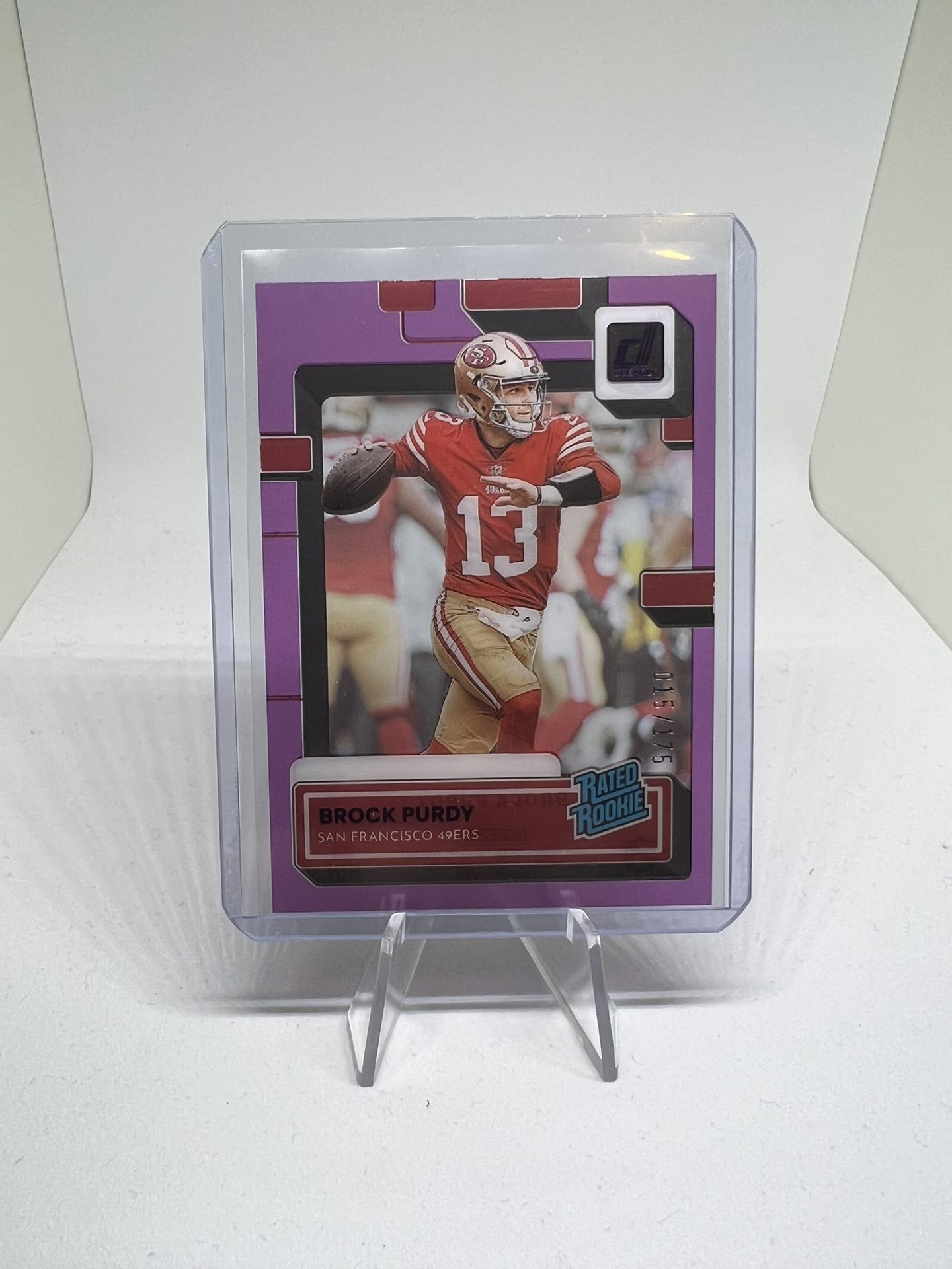 Brock Purdy Donruss  Clearly Rated Rookie /175