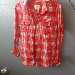 Forever 21 Womens Plaid Long Sleeve
