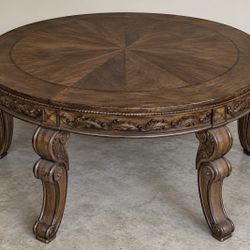 Solid Wood Dining Table with 4 Matching Chairs