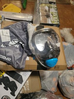 WildHorn Outfitters Seaview 180° V2 Full Face Snorkel Mask with FLOWTECH Advanced Breathing System - Allows for A Natural & Safe Snorkeling Experience