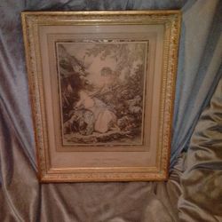  Antique French Picture Beautiful Frame 