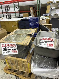 Top Mount and Under Mount Double Bowl Kitchen Sinks❗️‼️