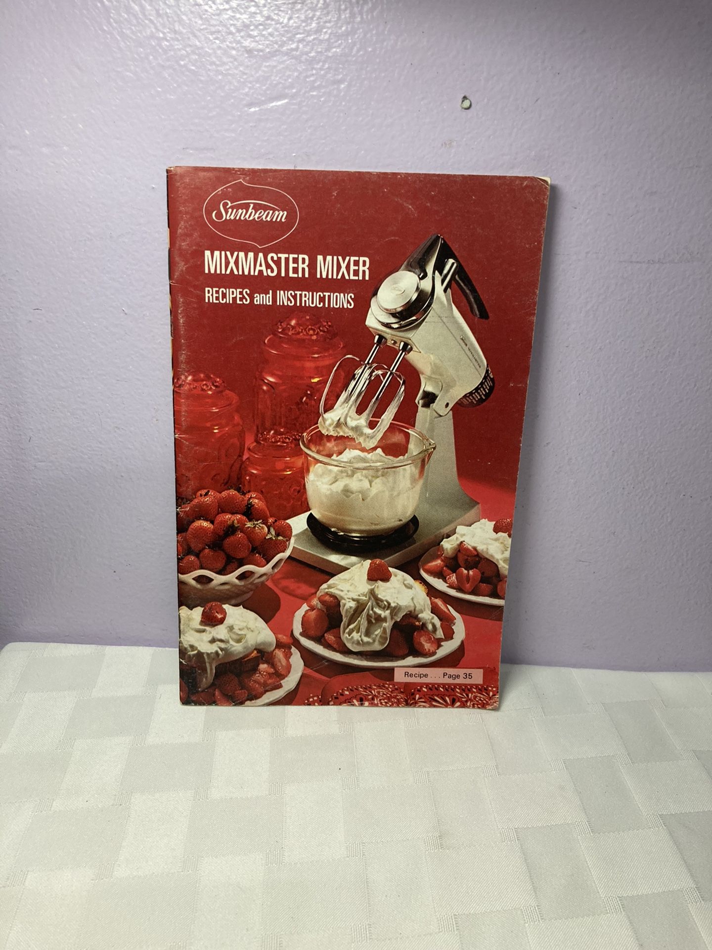 Sunbeam Mixmaster Mixer Recipes And Instructions, 1973