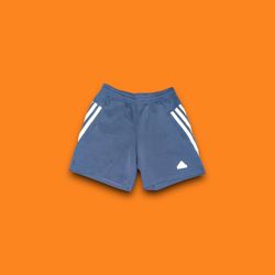 Adidas tiro pack 3 stripe sweat shorts blue mens medium 