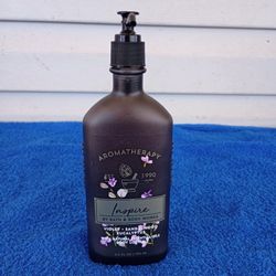 BATH & BODY WORKS AROMATHERAPY INSPIRE VIOLET SANDALWOOD EUCALYPTUS BODY LOTION