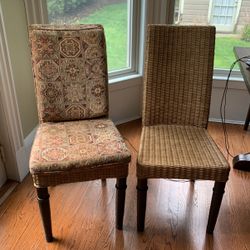 Rattan Chairs with Custom cushions And Seat Back
