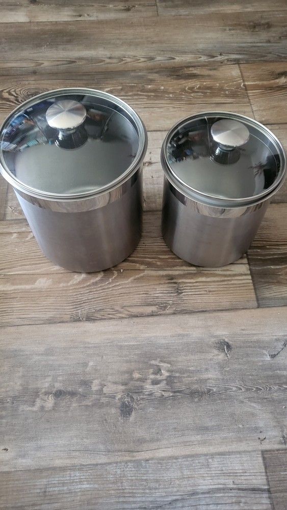 Two Stainless Steel Containers $45.00