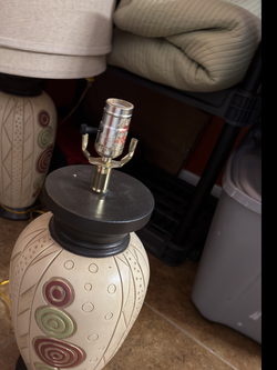 Lamp without shade