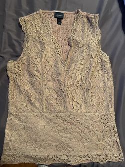 Tan Lace Top