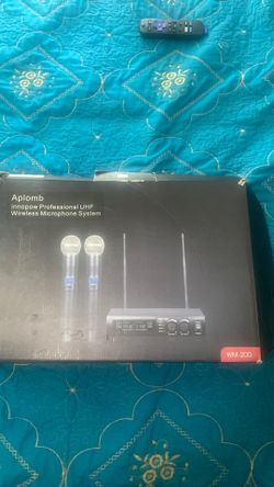 Wireless microphones.