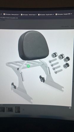 Back rest with luggage rack (chrome)