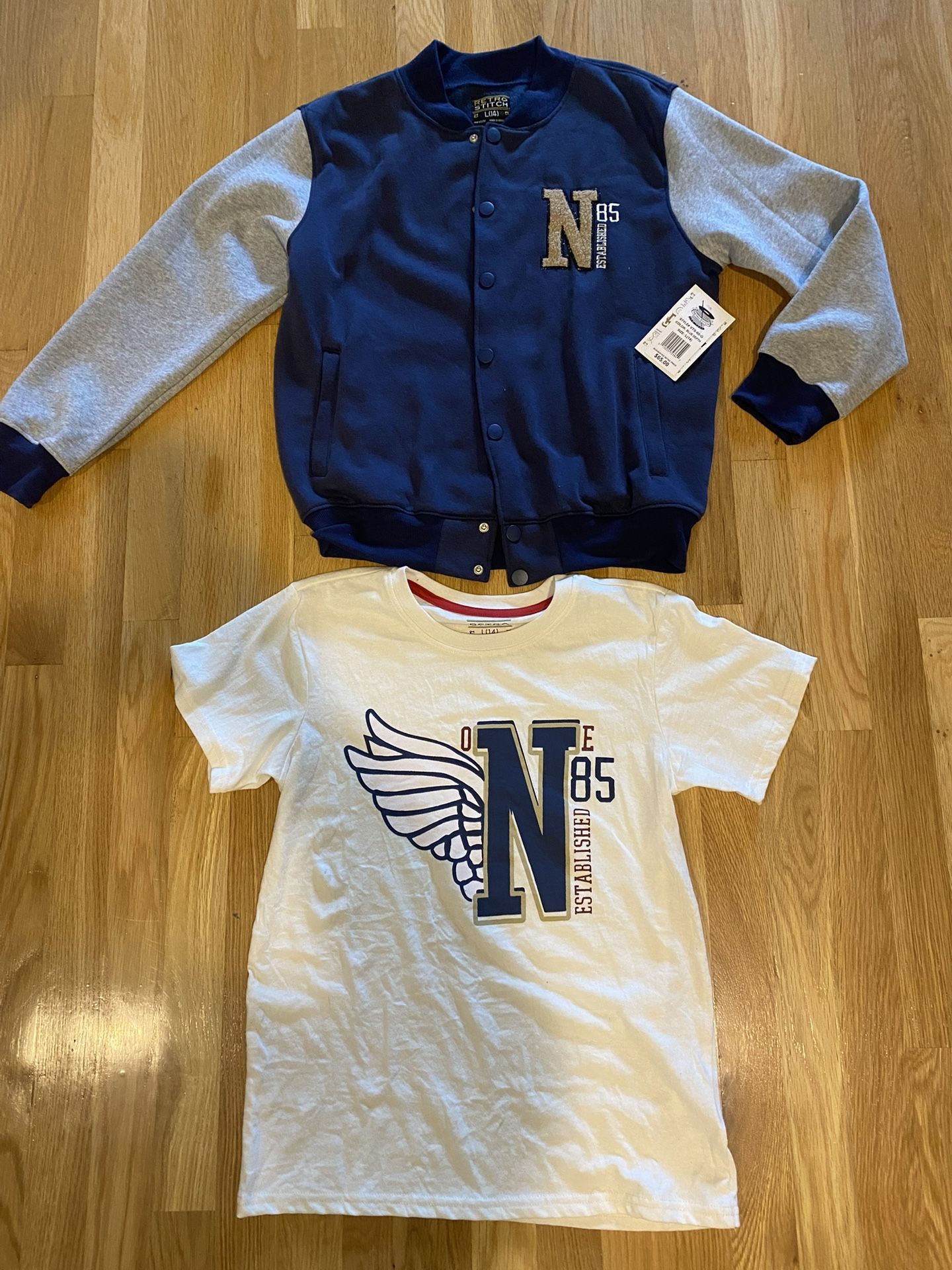 New Boys Jacket And Shirt Set Size 14