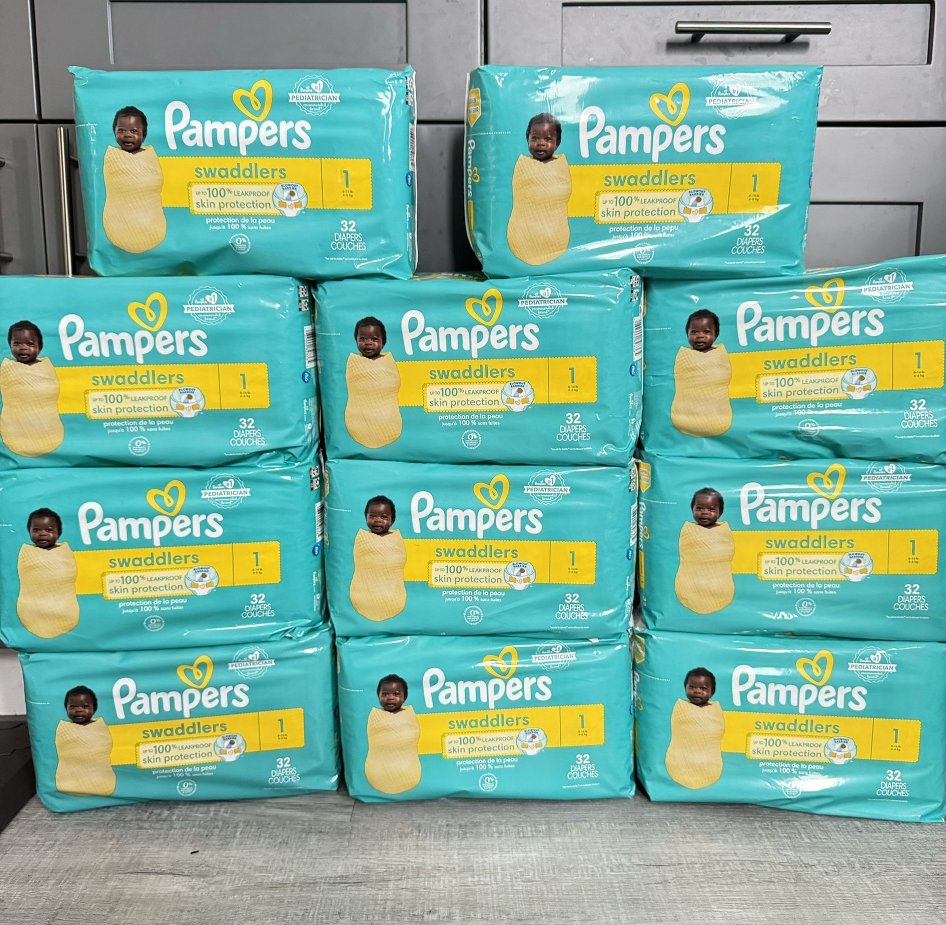 Pampers Swaddlers Size 1 (32 Count)