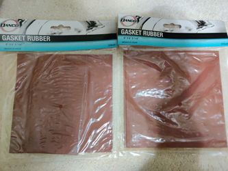 DANCO Gasket Rubber Material (2 New Sheets - 6"x6" x 1/16")