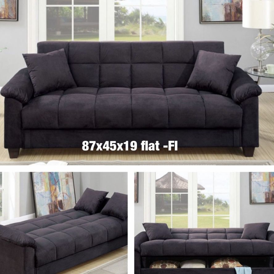 $350 Sofa Bed With Storage Below
